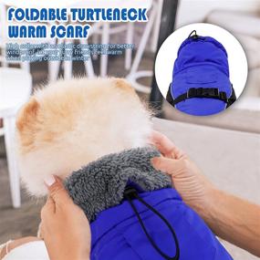 img 1 attached to 🐶 Dasior Dog Winter Coat - Warm Fleece Pet Jacket, Windproof & Cold Weather Reflective Clothing