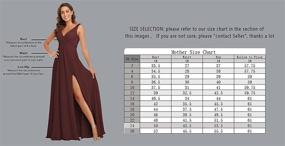 img 3 attached to Pieces Chiffon Dresses Sleeves Wisteria Women's Clothing for Dresses