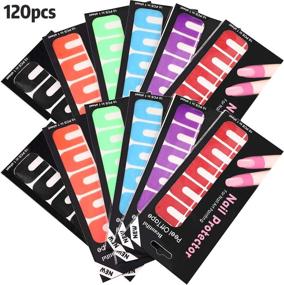 img 4 attached to Spill-Proof Nail Polish Protectors: 120 U-Shape Peel Off Stickers for Artistic Nail Decoration