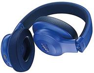 🎧 enhance your audio experience with renewed jbl e55bt over-ear wireless headphones in blue logo