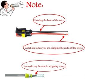 img 1 attached to 🚗 YETOR Водонепроницаемый электрический разъем для автомобиля 16 AWG 3-контактный штекер - автомобильные проводные соединители идеально подходят для автомобиля, грузовика, лодки и других электропроводных применений (5 штук)¡­