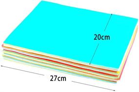 img 3 attached to 🎨 BcPowr 60PCS EVA Craft Foam Sheets, Rainbow Foam Handicraft Sheets | Colorful Crafting Sponge for Arts DIY Projects | Classroom, Scrapbooking, Parties | 10-Color Pack, 11x8 inches