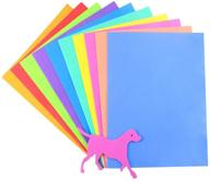 🎨 bcpowr 60pcs eva craft foam sheets, rainbow foam handicraft sheets | colorful crafting sponge for arts diy projects | classroom, scrapbooking, parties | 10-color pack, 11x8 inches logo