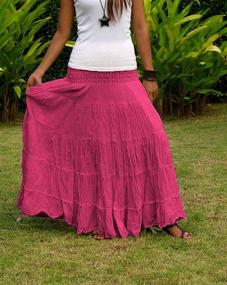 img 3 attached to 👗 Billy's Thai Shop Women's Maxi Skirt – Fashionable and Comfortable