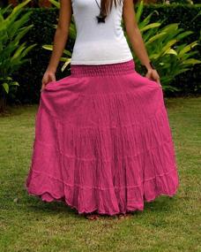 img 1 attached to 👗 Billy's Thai Shop Women's Maxi Skirt – Fashionable and Comfortable