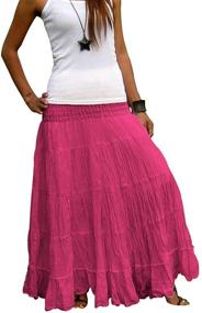 img 4 attached to 👗 Billy's Thai Shop Women's Maxi Skirt – Fashionable and Comfortable