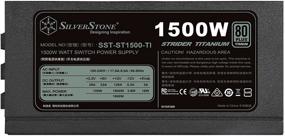 img 1 attached to SilverStone Technology ST1500-TI: 80 Plus Titanium 1500W Fully Modular ATX/PS2 Power Supply, SST-ST1500-TI-X, Black - High-Efficiency Power Solution for Your System