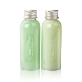 img 4 attached to 🧴 Travel Size Shampoo and Conditioner Set - Organic and Natural Ingredients for All Hair Types: Dry, Oily, Damaged, Itchy - Island Heaven Green Scent, 1.69 fl oz / 50 ml