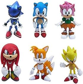 img 2 attached to 🎂 GRIKAI Sonic The Hedgehog Cake Toppers or Gifts for Fans - 6PS+