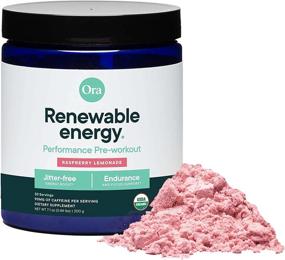img 4 attached to 🍇 Organic Raspberry Lemonade Flavored Pre Workout Powder by Ora Organic - Vegan, Soy-Free, Dairy-Free, Gluten-Free for Jitter-Free Energy Boost - Ideal for Women & Men, 20 Servings