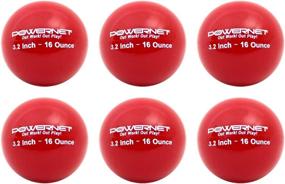 img 4 attached to 🏋️ PowerNet 3.2" Weighted Hitting Batting Training Balls (6 Pack) - Choose Weight, Enhance Strength and Muscle, Improve Technique and Form, Softball Size, Boost Hand-Eye Coordination