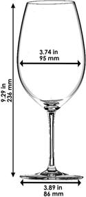 img 1 attached to Riedel VINUM Syrah Glass, Set of 2, Crystal Clear - Enhanced SEO