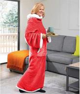 🤗 cozyrosie adult wearable blanket with sleeves - extra soft, warm sherpa fleece throw for button-up convenience and portability - perfect gift for mom, dad, grandma, or grandpa logo