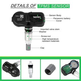 img 1 attached to 🚗 CDWTPS TPMS Sensor for Toyota Lexus - 315Mhz Tire Pressure Monitoring System, Replaces 42607-06030, PMV-C015 (4-Pack)