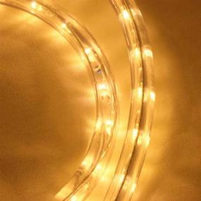 img 1 attached to 🌟 Enhance Your Indoor and Outdoor Spaces with Asparkle UL Listed 18Ft 216 LED Flexible Rope Lights Kit: Perfect for Home, Garden, Patio, Shop Windows, Christmas, New Year, Wedding, Birthday, Party, and Events (Warm White)