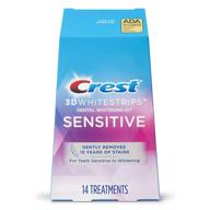 🦷 crest 3d whitestrips sensitive teeth whitening kit: gentle and effective 14-treatment solution logo