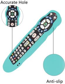 img 1 attached to Protective Silicone Remote Case For Verizon FiOS 2-Device-In-1 Version Ver 2/3/4/5 RC2655007/01 Shockproof Washable Skin-Friendly Remote Control Cover With Loop (Glow In Dark Blue)