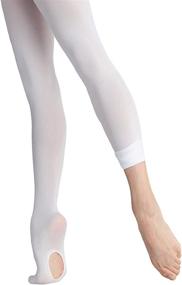 img 2 attached to 🩰 Pitping Girls Dance Convertible Transition Ballet Tights: Versatile Stockings for Smooth Transitions