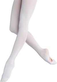 img 1 attached to 🩰 Pitping Girls Dance Convertible Transition Ballet Tights: Versatile Stockings for Smooth Transitions