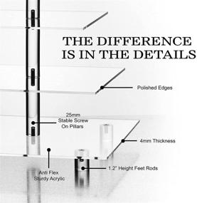 img 1 attached to Hayley Cherie 4-Tier Square 🍰 Cupcake Stand: Elegant Acrylic Tiered Cake Display