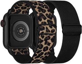 img 4 attached to 📱 Регулируемые эластичные нейлоновые ремешки Solo Loop для Apple Watch 38 мм - 44 мм - 2 шт.