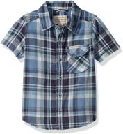 👕 lucky brand boys' little sleeve button tops, tees & shirts: stylish and versatile clothing for kids logo