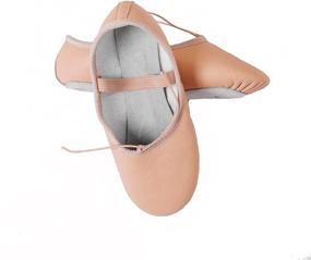 img 2 attached to Adult Split Leather Ballet Slipper