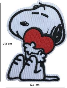 img 1 attached to ❤️ Cute Dog Hugging Heart Patch: Iron-on or Sew-on Applique for Sale