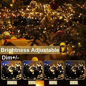 img 1 attached to TURNMEON 66Ft 200 LED Christmas String Lights Decoration Timer Remote 8 Modes Battery Operated Green Wire Waterproof Christmas Decoration Home Indoor Outdoor Xmas Tree Yard Garden Patio(Warm White)