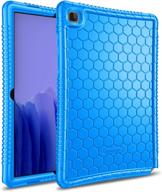 fintie silicone case for samsung galaxy tab a7 10.4 2020 model (sm-t500/t505/t507), blue honeycomb series - kid-friendly, shockproof, lightweight protective cover logo