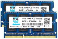 💻 motoeagle 8 гб (2x4 гб) пзу ddr3 1333 мгц для ноутбука - совместим с компьютерами intel, amd и mac. логотип