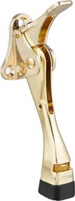 img 4 attached to Easy-Step Door Stops (4 Inch) - Brass (Premium Quality Finish) : Hands-Free