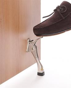 img 2 attached to Easy-Step Door Stops (4 Inch) - Brass (Premium Quality Finish) : Hands-Free