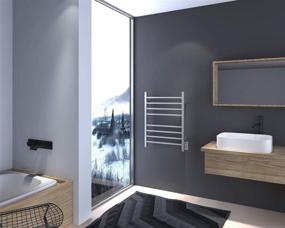 img 3 attached to 🔥 HEATGENE Towel Warmer: Ultimate Bathroom Luxury with Wall-Mounted Heating Rack, Hardwired/Plug-in Electric Towel Warmers - Mirror Polish