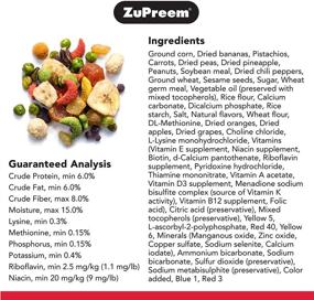 img 2 attached to ZuPreem Pure Fun Bird Food for Large Birds, 2 lb - Premium Mix of Fruits, Natural Pellets, Veggies, Nuts for Amazons, Macaws, Cockatoos