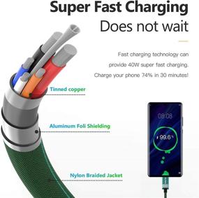 img 3 attached to USB Type C Cable Fast Charging 3A (10FT 2-Pack)