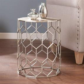 img 3 attached to Clarissa Accent Table Antique Silver