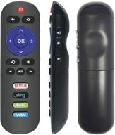 📺 enhance your tcl roku tv experience: rc280 rc282 replacement remote control with netflix sling hulu vudu shortcut key for 55p605 32s301 28s303 32s303 40s303 43s303 49s303 28s305 32s305 40s305 55us5800 65us5800 logo