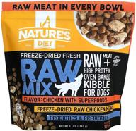 enhance your pet's health with nature's diet raw mix kibble - infused with freeze-dried chicken, superfoods, and probiotics logo