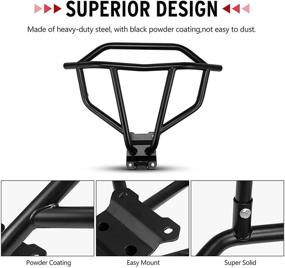 img 2 attached to 🚜 Kanruis Rear Bumper Bar for 2017+ Can am Maverick X3 - Heavy-duty Steel Tube Protection for UTV Rear End