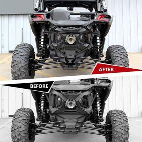 img 1 attached to 🚜 Kanruis Rear Bumper Bar for 2017+ Can am Maverick X3 - Heavy-duty Steel Tube Protection for UTV Rear End