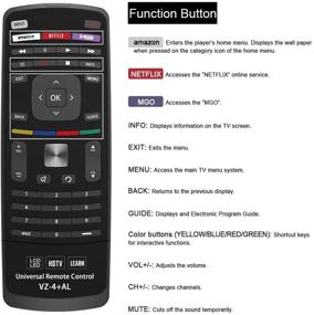 img 3 attached to 📱 Gvirtue Универсальный пульт дистанционного управления: совместимая замена для телевизора Vizio серии E/M с клавиатурой