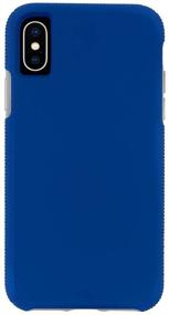 img 4 attached to Чехол Case-Mate - Tough Grip iPhone XS/X Grip Case - синий/титан (5,8 дюйма)