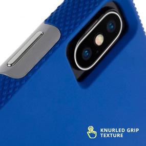 img 3 attached to Чехол Case-Mate - Tough Grip iPhone XS/X Grip Case - синий/титан (5,8 дюйма)