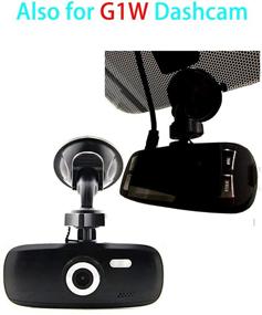 img 1 attached to 🚗 Suction Cup Mount for Yi Dash Cam 2.7', Uniden Dashcam, Black Box G1w Dash Camera - Secure, Easy Install & Heat Resistant (2 Pcs)