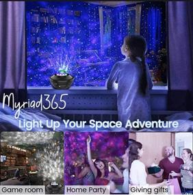 img 1 attached to 🌌 Explore the Galaxy: Myriad365's 3-in-1 Bluetooth Star Projector for Bedroom – Starry Night Light, Speaker, Remote Control, and More!