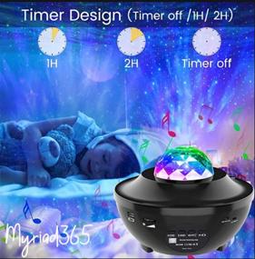 img 3 attached to 🌌 Explore the Galaxy: Myriad365's 3-in-1 Bluetooth Star Projector for Bedroom – Starry Night Light, Speaker, Remote Control, and More!