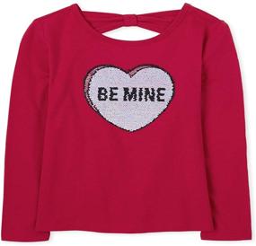 img 1 attached to 👗 Восхитительная рукавная графика блестящей одежды для девочек в Children's Place