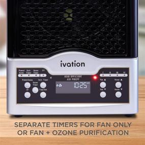 img 1 attached to 🌬️ Ivation 5-in-1 HEPA Air Purifier & Ozone Generator with Timer and Remote, Ionizer & Deodorizer - Cleans 3,700 Sq/Ft - HEPA, Carbon, Photocatalytic Filters, UV Light, Negative Ion Generator
