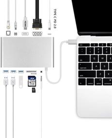 img 2 attached to 💻 Ultimate 11-in-1 HyperDrive USB C Hub for MacBook Pro & USB-C Devices: Power Delivery Charging, 5Gbps Data, 4K HDMI, 3xUSB 3.1 Ports, VGA, and More!